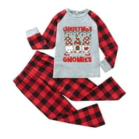 Yueulianxi Božićna porodica Pajamas Podudaranje porodične pidžame postavlja božićnu kupaće odjeću Ispiši
