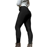 Hlače za žene jahanje pantalone jahanje struka joga vježbanje visokog sportskih traperice hlače
