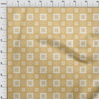 Onuone pamučni dres žute tkanine Geometrijski prekrivajući zalihe Ispisuje šivanje tkanine sa dvorištem širom