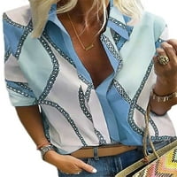 Colisha Ženska elegantna plaža Tunika košulje Baggy Pulover Bluse Casual Rever ogrlice