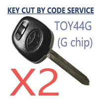 Po kočnom servisu + Toyota Scion TOY44G 2010- G-Chip Transponder Key VLS
