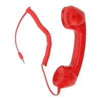 Ručni prijemnik mobilnog telefona, jasan zvuk Retro telefona Slušalica Radilacija Off Hortion za pametne telefone, crna, bijela, crvena