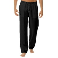 Teretne pantalone za muškarce muške ljetne minimalističke i moderne pamučne i posteljine Hlače Chmora
