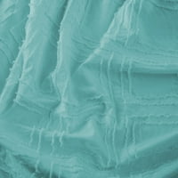 Mrešnja gnijezd Okišeni jacquard geometrijski prekrivači i jastuk sham set, microfiber meko posteljina