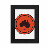 Australija Arovod Map Emblem Illustration Desktop Foto okvir Slika Prikaz umjetničkog slika