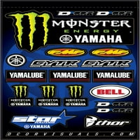 'COR Visuals Monster Star Racing Yamaha Decal list