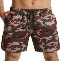 Casual labavi fit camo lounge kratke hlače za muškarce atletski boksački šorc
