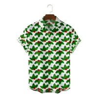 Božićni bluze s kratkim rukavima Mekani gornji poliesterske bluze za putovanja i izlaske