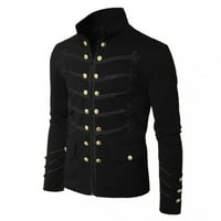 Crne haljine košulje za muškarce kaput muške kapute na dugulja od kaputa Praty Everteider Gothic Jacke