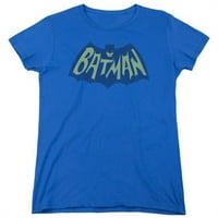 Treevco Batman & Prikaži Logotip sa šišmišama Ženski pamuk majica kratkih rukava, kraljevsko plava -