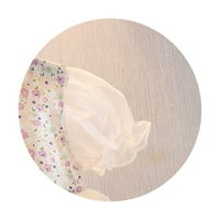 Ljetne haljine za djevojčice Nova puff rukava cvjetna print modna mreža za patchwork za 6 mjeseci