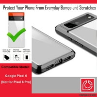 Capsule Case kompatibilan s Google Pixel-om [Cute Fusion Hybrid Design Heavy Duty Slim Soft Grip Black Case Zaštitni poklopac telefona] za Google Pixel