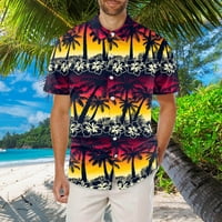 Košulje za muškarce Ljeto tiskovina Okruga Ogrlice Ležerne majice s kratkim rukavima