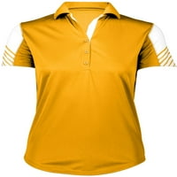 Holloway Sportswear XS Womens Arc Polo Light Gold White 222748