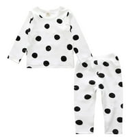 ShldyBC Toddler Baby Boys Devojke tiskane vrhove + hlače pidžamas odjeća za spavanje, ljetna ušteda