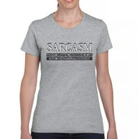 TEE Hunt sarkazma Mogućnost uvrede idiota majica sarcastic smiješna ženska majica Tee, siva, X-velika