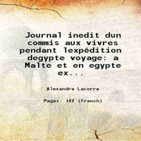 Časopis Inedit Dun Commis au Vivres Privjesak Lexpédition Degypte Voyage a Malte en Egypte Expedition
