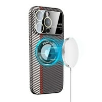 Magnetic za iPhone 12, kompatibilan sa magsafe, tankom karbonskim vlaknom Teksture, zaštitni poklopac