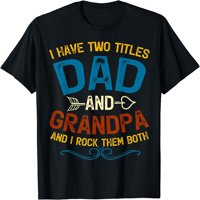 Imaju dva naslova tata i djedove očeve dan vintage smiješna majica
