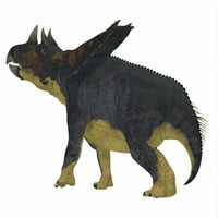 Chasmosaurus dinosaur na bijeloj pozadini. Poster Print Corey Ford Stocktrek Images
