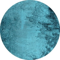 Ahgly Company u zatvorenom okruglu Orijentalno svjetlo plavi industrijski prostirci, 7 'krug
