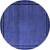 Ahgly Company Machine Persible Endoor okrugli orijentalni plavi industrijski prostirke industrijskih