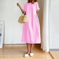 Savršen poklon za liječenje ovih ljetnih ljetnih haljina za žene Himice Haljine plaže ružičaste L