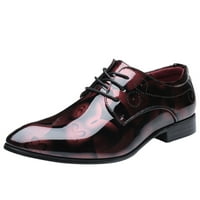 Klasične cipele u stilu za muškarce skliznuti na PU kožnim gumenim jediničnim potpeticama na radu hoda