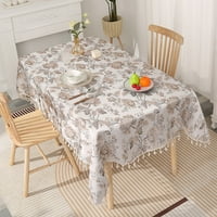 Haite Stolcloths prekriva krpe za stolove cvjetne printom posteljina stolnjak resi poliesterski ulje-lagani