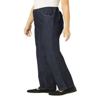 Žena unutar ženske plus veličine visoke savršene strane elastična jean Jean