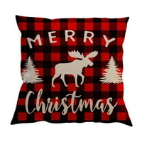 Naughtyhood Božićna čišćenja Božićna ukrasna oprema Nova posteljina Silhouette Božić Old Elk Snowflake Početna stranica Sofa za kauč na razvlačenje na klirensu