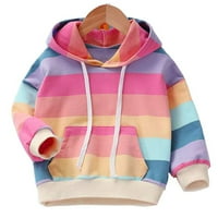 LoveBay Kids Girl Device Rainbow Duksevi Duks sa kapuljačom džemper sa kapuljačom džemper
