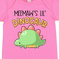 Inktastic Meemaw's Lil 'Dinosaur sa simpatičnim Stegosaurusom Poklon dječaka za bebe ili djecu