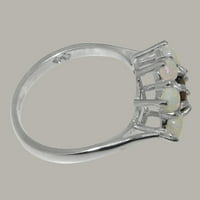 Britanci napravili spektakularni sterling srebrni prirodni gramotivi i opal ženski Obećani prsten -