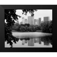Pica, jeff crna modernog uokvirenog muzeja umjetnička ispisa pod nazivom - NYC Skyline x