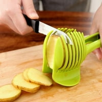 Čvrsti limunski klizač držač limuna Okruglo voće Ludi za rezanje rezača s drobilice s ručkom Jednostavno rezanje za kuhinjsku rezanje štanda od krumpira