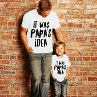 Tata je to bila tata ideja smiješna majica smiješna porodica tata mama djede djeca majica za očev dan