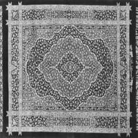Ahgly Company Zatvoreni kvadrat Perzijske sive tradicionalne prostirke, 5 'kvadrat