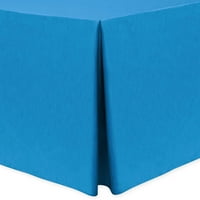Ultimate Textile Shantung - veličanstveni Ft. Opremljen stolnjak - za bankete i sklopive pravokutne tablice - 36 h, kobaltova plava