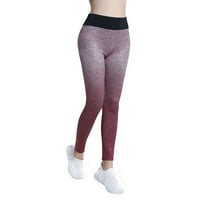 Žene casual trkačke tajice gradijent tankog šivanja visokog struka Stretch fitness tajice joga hlače