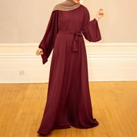 Ženska muslimanska abaya duga haljina cvjetna tiskana vintage kaftane islamske maxi žene haljine l