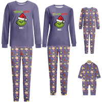 Plovite podudaranje porodice božićne pidžame pamuk pjs xmas božićni pjs podudaranje za psa, djecu