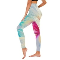 Žene Stretch Yoga gamaše visoko struk Fitness Trčanje teretane Outfit Štampani sportovi Pržeći aktivne