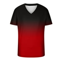 Muški casual 3d tiskanje majice Big i visoke obične grafičke majice Ljeto kratki rukav Trendy V izrez