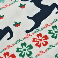 Božićne pidžame za porodični roditelj-dijete topli božićni set tiskani kućni trošak pidžama dvodijelni