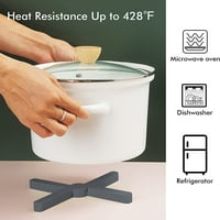 Sklopivi silikonski trivet prostirki, vrući držač vrućih jastučića sušenje prostirke otporne na toplinu otporna na stol kuhinju