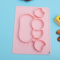 Silikonski oblik rakova blagovaonica jednodijelna usisna časta za večeru ploče za obrok za jelo posuđa za bebe djeca