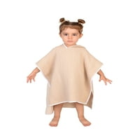 Dandiny Baby Girl Boy Toddler Kids Ljeto Poncho Cape Outfit Muslinski pamuk - haljina s kapuljačom
