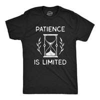 Muška strpljenje je ograničena majica smiješna izreka nerdy tee sarkazam Humor Gag poklon - l Grafički