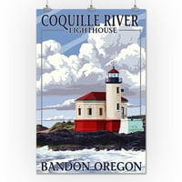 Bandon, Oregon, svjetionik u rijeci Coquille